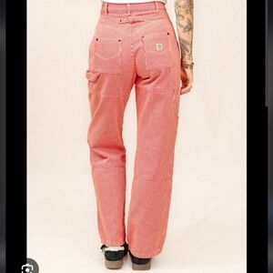 P&Co Railroad Carpenter Pant Red Hickory Stripe